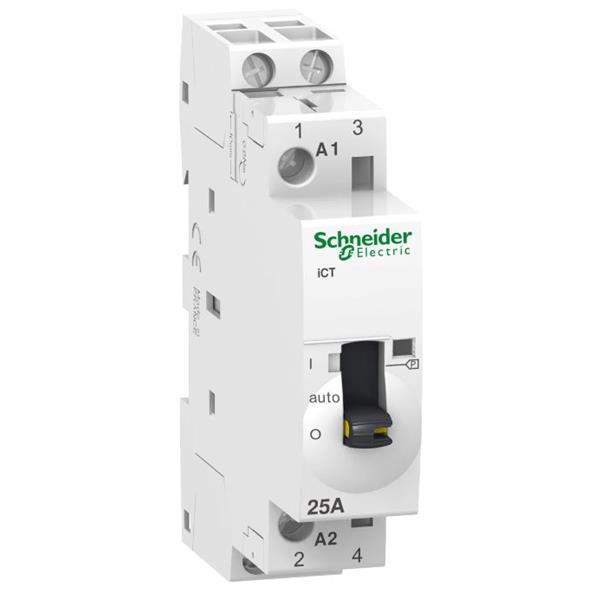 CONTACTOR MODULAR PARA CUADRO DE DISTRIBUCIONSCHNEIDER ELECTRIC Acti 9 iCT 25A 2NA 230-240V AC A9C21732