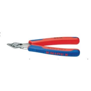 ALICATE DE CORTE PARA ELECTRÓNICA KNIPEX SUPERKNIPS 125 MM. CON MANGOS BI