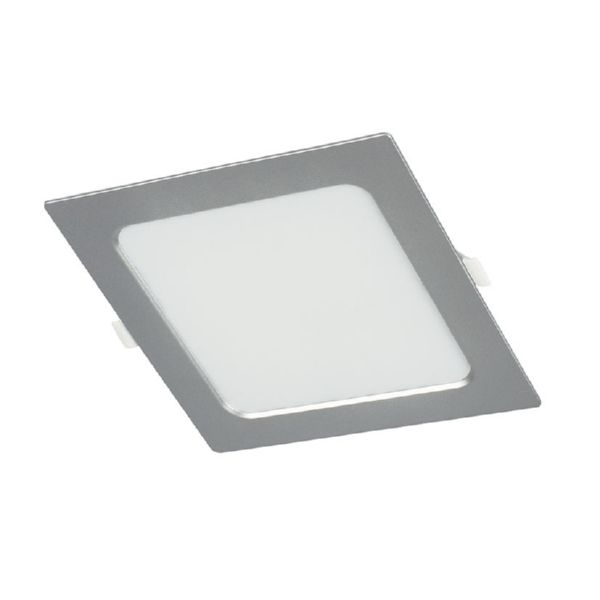 APLIQUE CUADR.EMPOT. 4000K LED 12W PLATA