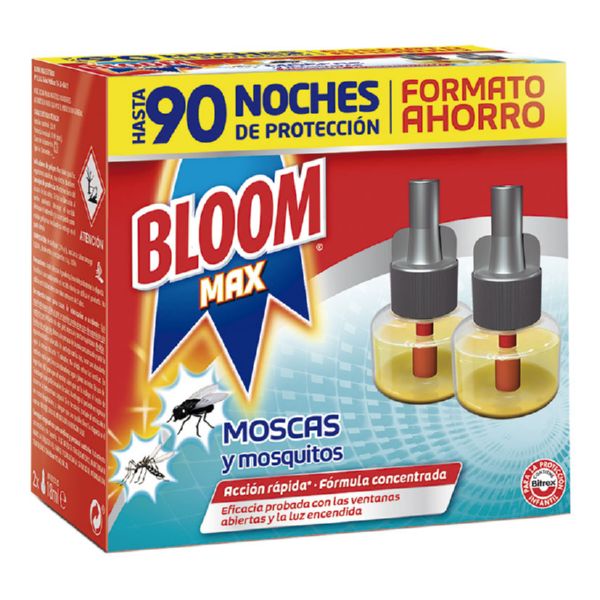 Bloom mosquitos eléctrico. Liquido. Recambio Max 2 uds.