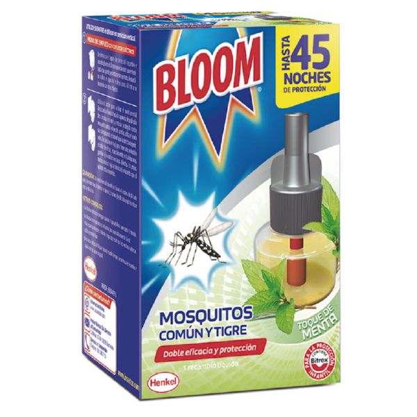 Bloom mosquitos eléctrico. Liquido. Recambio Menta 1 ud.