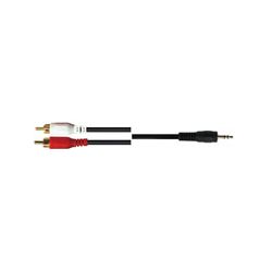 CABLE 2RCA M/ JACK 3,5MM M. ORO 2M