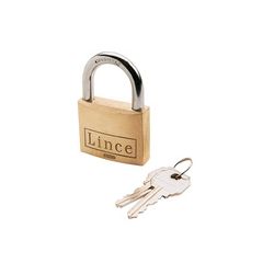 CANDADO LATON 40MM ARCO NORMAL LINCE