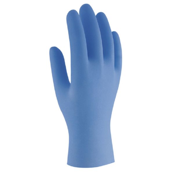 GUANTE NITRILO AZUL DESECHABLE 100 UNIDADES TALLA L