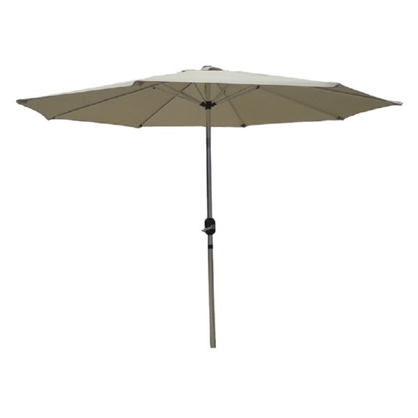 Parasol aluminio 2,7 m. Manivela Ø 38 mm (imit. inox.). Reclinable.