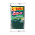 ESTROPAJO FIBRA VERDE 3 UN. SPONTEX