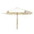 Parasol madera 3 m. Color crudo. Polea